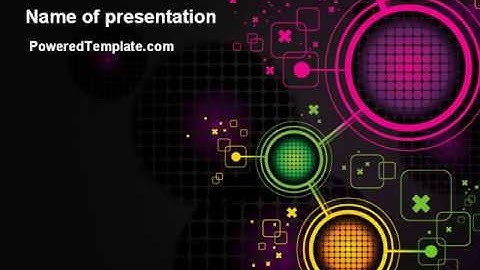 Abstract Networking Design PowerPoint Template by PoweredTemplate.com