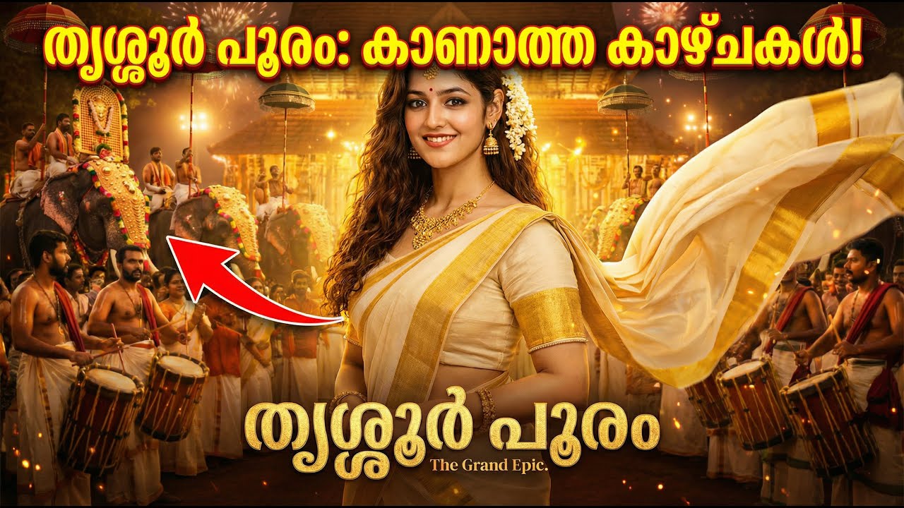 തൃശ്ശൂർ പൂരം 🔥 ലോകത്തെ ഏറ്റവും ശക്തമായ ക്ഷേത്രോത്സവം | രോമാഞ്ചം ഉറപ്പ് 🐘🥁