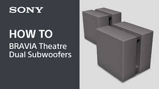 Tips   Bravia Theatre Dual Subwoofers  Sony 