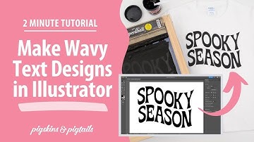 Make Wavy Text Design In Illustrator for Cricut or Silhouette Crafters