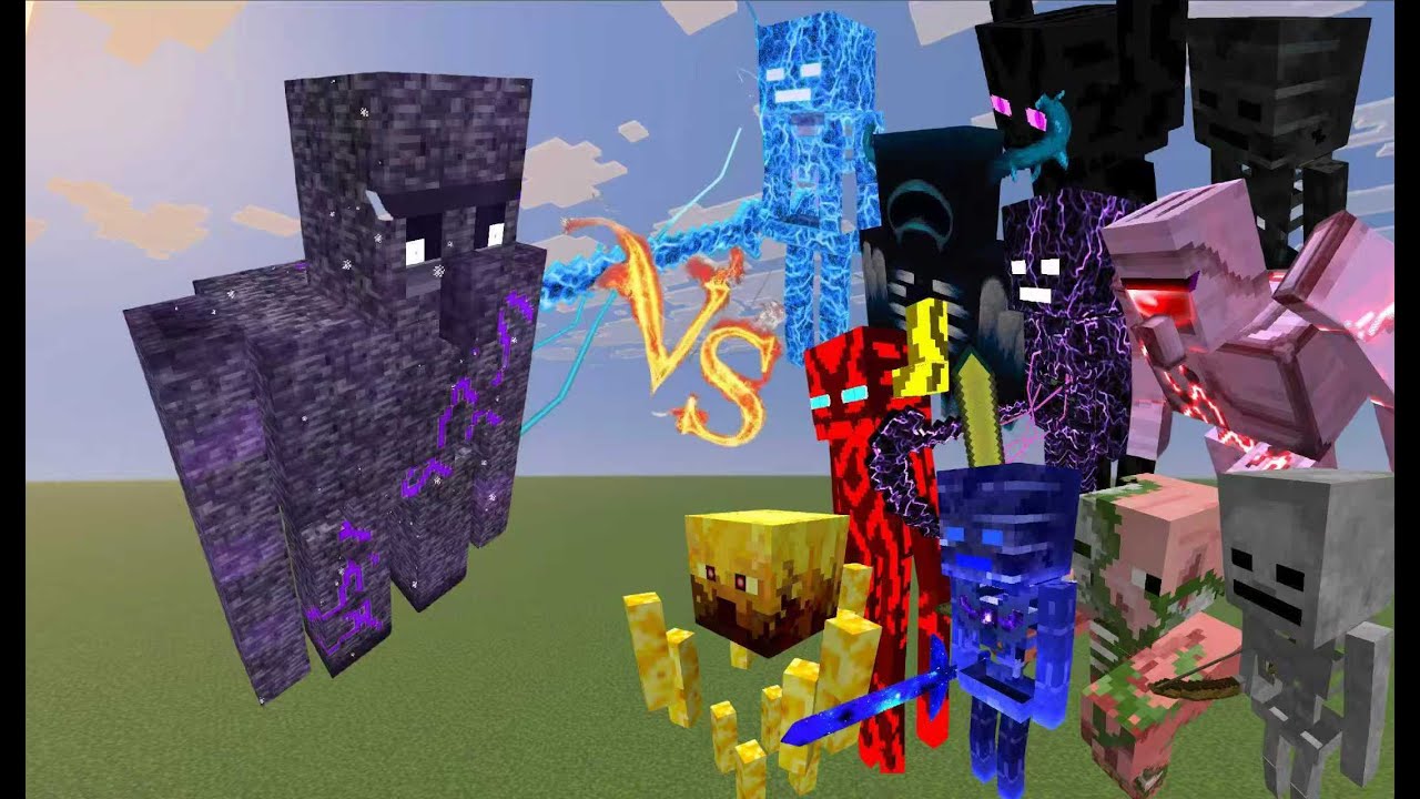 ULTIMATE ADMINIUM GOLEM TITAN vs ALL TITAN BOSSES I Minecraft Mob Battle