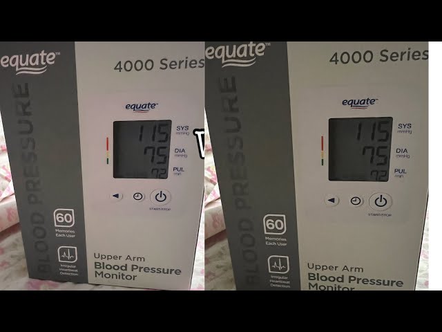 Equate 4000 Series Upper Arm Blood Pressure Monitor 