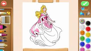 Disney Coloring World   Princess Aurora   Sleeping Beauty   Disney Princess screenshot 5