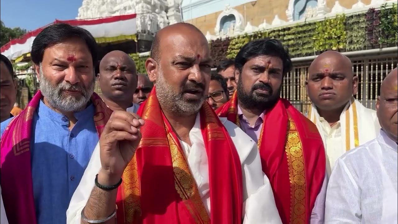 MP Bandi Sanjay visited on Thirumala (TTD) 