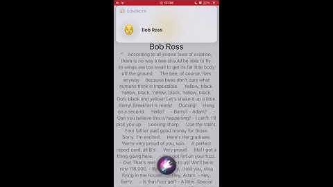 Siri reads the entire Bee Movie script