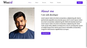 How to make a portfolio website using html and css||part-2