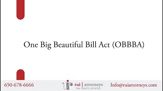 2025.07.17 Tax and Wealth Planning Insights for the One Big Beautiful Bill Act