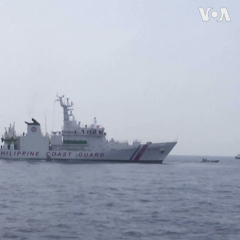 美、菲、日在南中国海域举行首次三方联合海事演习