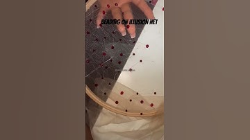 Beading on illusion net part:1 #diybeads