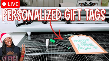 How to Write and Make Personalized Gift Tags with Cardstock with Siser Romeo