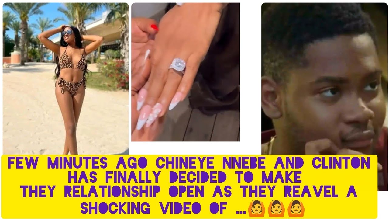 Few minutes ago chineye nnebe and Clinton joshua reavel a shocking video that keep fans taking 🙆🙆🙆🙆