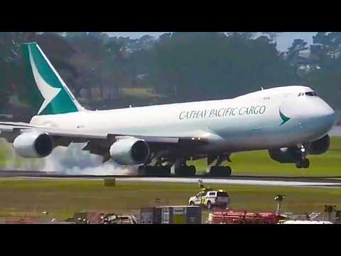 Windy Day Landing For Cathay Pacific Cargo