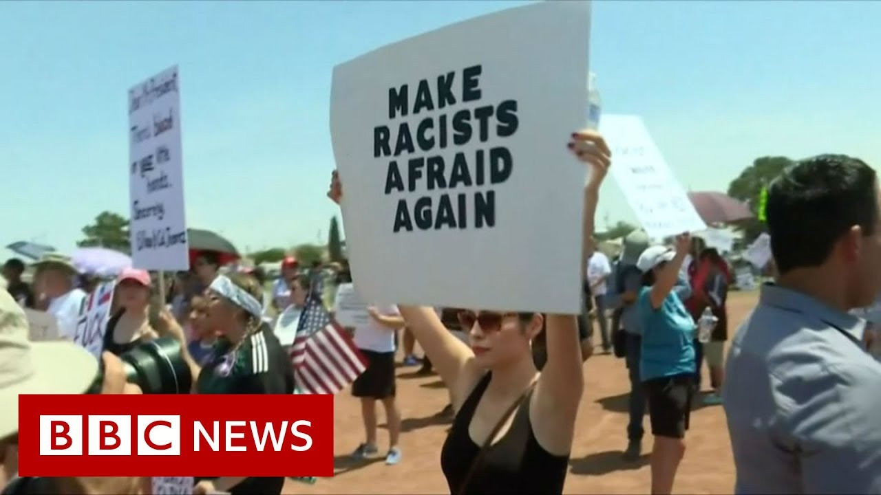 US mass shootings: Trump visits El Paso - BBC News