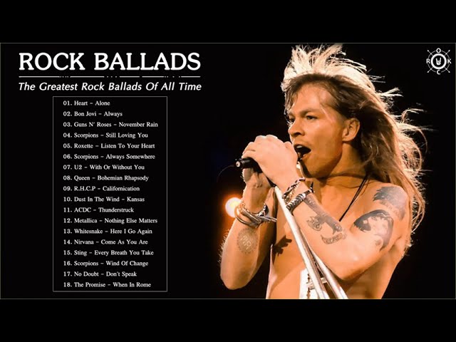 The Greatest Rock Ballads Of All Time | Best Rock Ballads Song Of 80s 90s class=