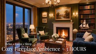 Cozy Fireplace Ambience (3 HOURS) | Crackling Fire & Soft Piano | Relax, Focus, Sleep screenshot 5
