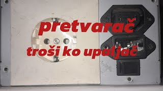 pretvarač napona sa 12v na 220v za osvetljenje