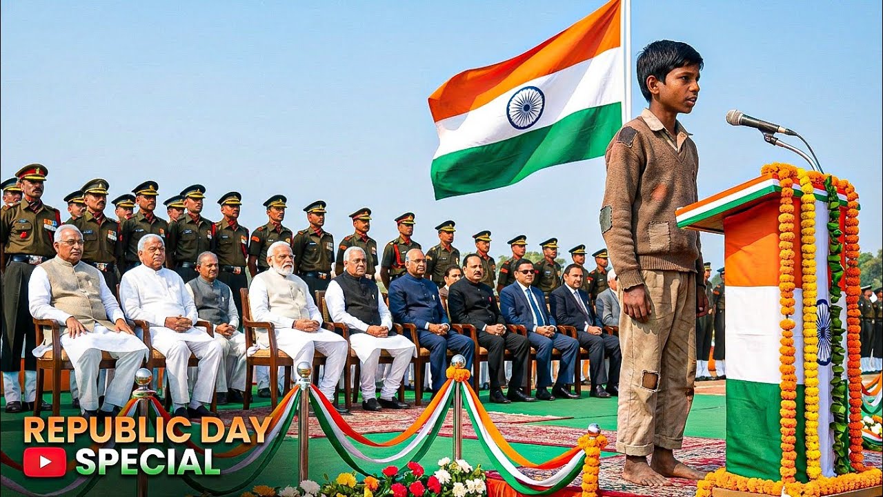 भिखारी समझे गए लड़के ने लाल किले पर दिया ऐसा भाषण, पूरा देश रो पड़ा 🇮🇳 | Republic Day Story
