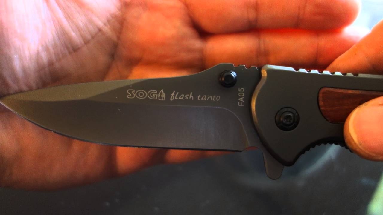 New SOG Flash Tanto Full Size - YouTube