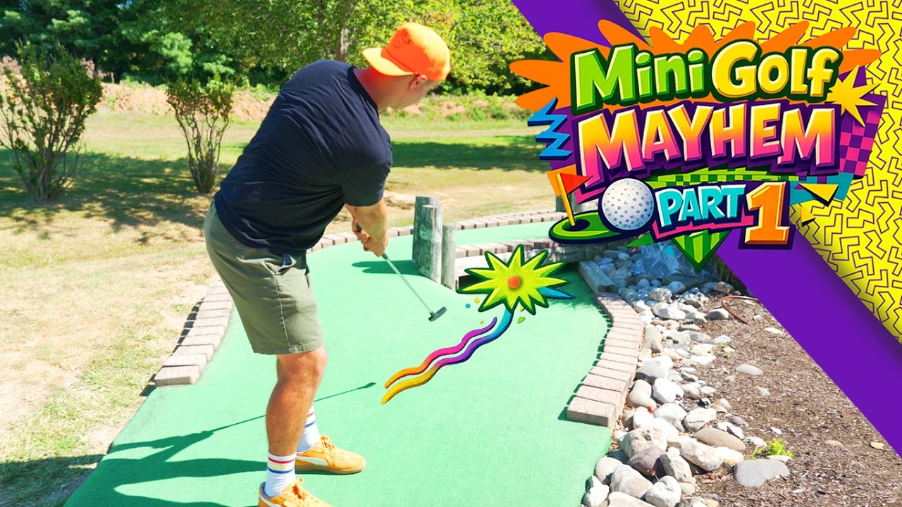 Mini Golf Challenge | Doug vs Sharnell PART 1