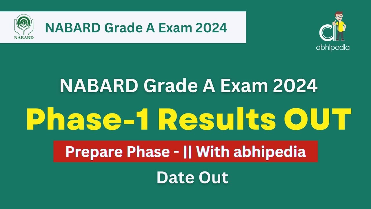 NABARD Grade A 2024 | Phase 1 Result out | Prepare Phase 2 | Test ...