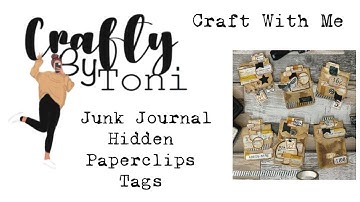 #craftwithme ……HIDDEN PAPERCLIP TAGS…… #junkjournalideas #junkjournalephemera