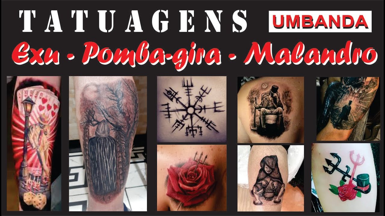 Tatuagem na Umbanda - Exu, Pomba gira e malandro - YouTube