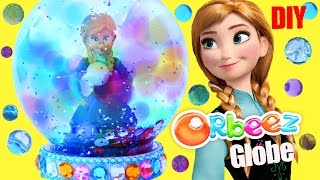 FROZEN ANNA ORBEEZ GLITTER GLOBE How to Make Your Own Glitzi DIY Craft Sequins Colourful Gems