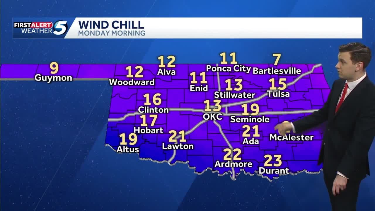 TIMELINE: Bitter cold temperatures on the way for Oklahoma - YouTube