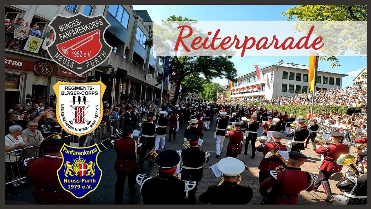 Parade Neusser Bürger Schützenfest 2022 - BFK, RBC & JFK - Reiterparade