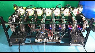 8 GPU Mining Rig Build - Time Lapse