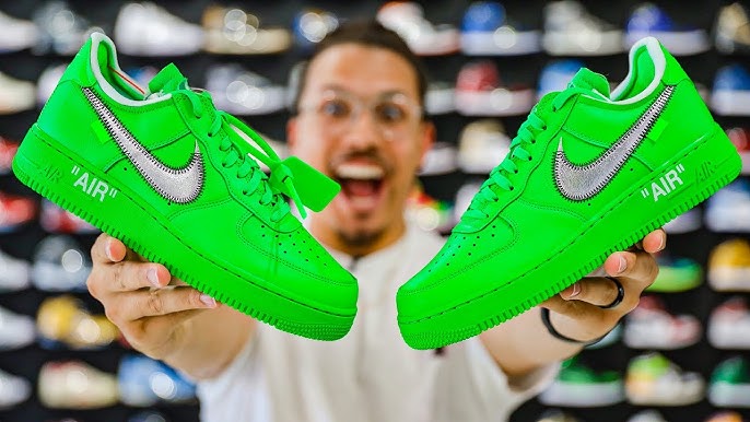 Nike Air Force 1 Low Off-White Brooklyn Green Spark – ChillyKicks