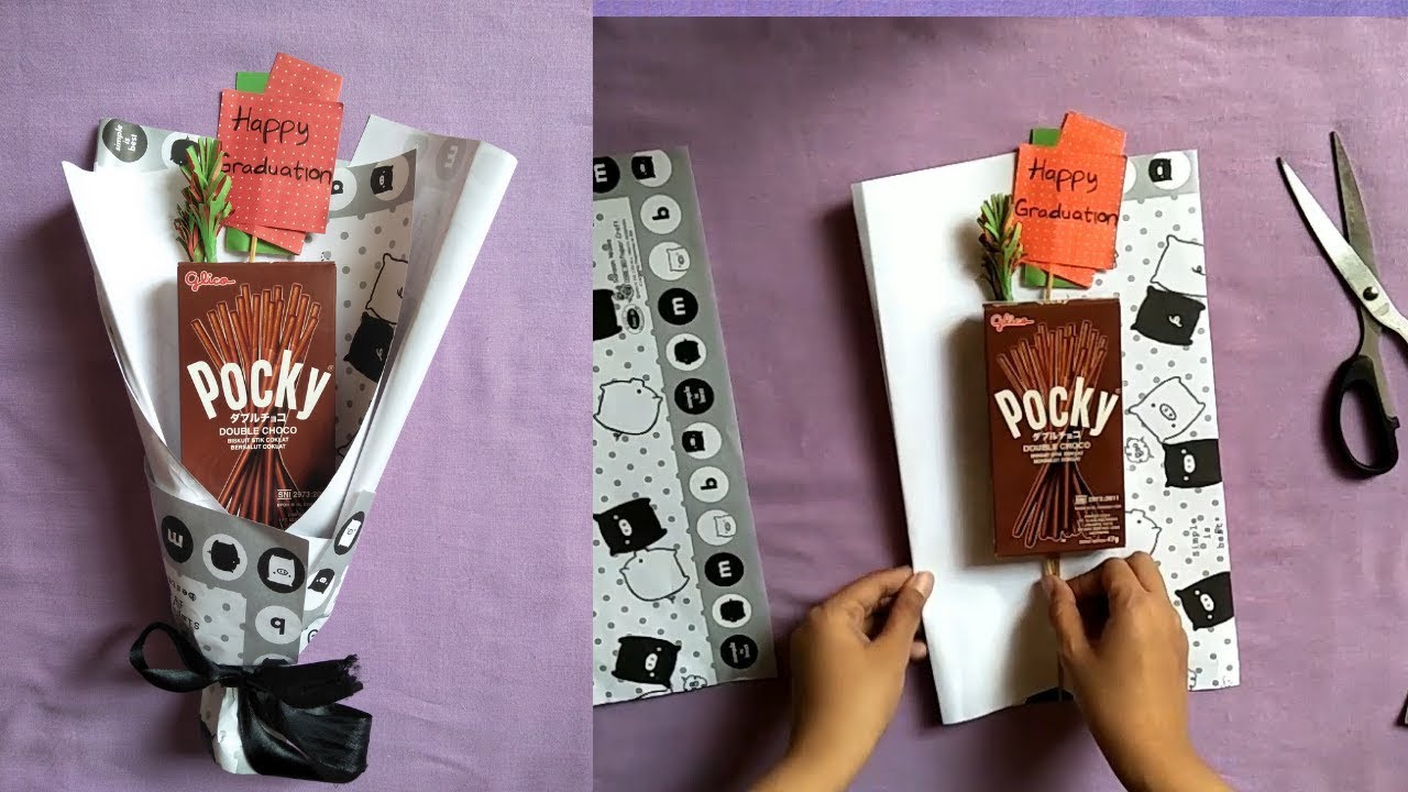  Buket  Snack Mudah Dengan Kertas Kado DIY Buket  Snack 