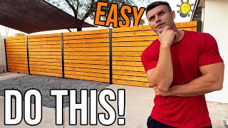 Horizontal Fence Build A to Z by Dan Rockwell 199,190 views 9 months ago 5 minutes, 51 seconds