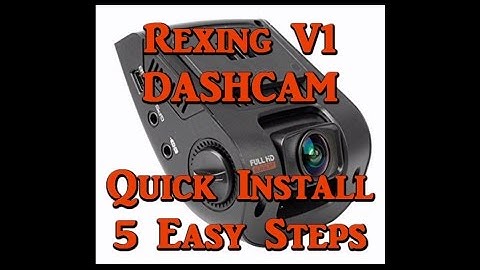 Rexing V1 Quick Install In 5 Easy Steps (Plus Road Footage & Near Accident!)
