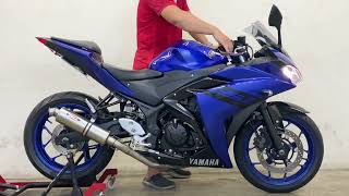 Yamaha Yzf-R3 2018 Exhaust Sounds Njt Full System