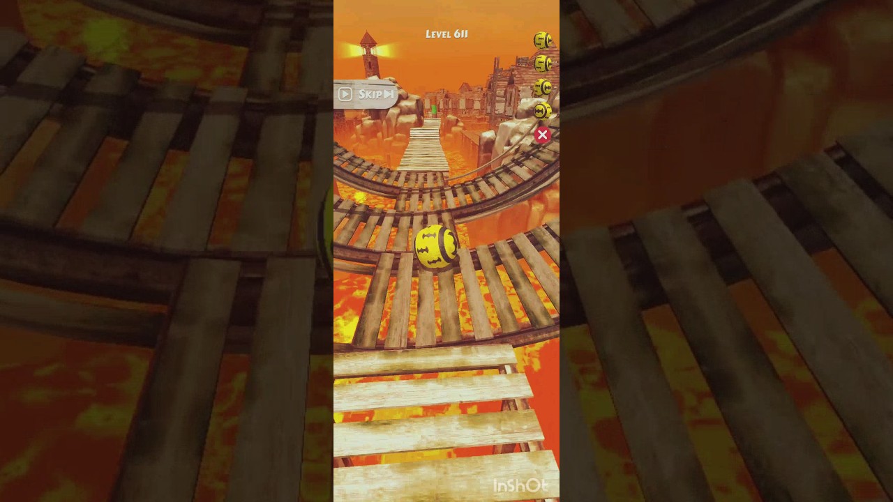 ROLLANCE ADVANCE VS sky rolling ball hard level play to easy 💯💯😱🔥⚠️