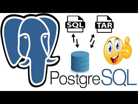 How To Take Backup Of Database As SQL/TAR File And How Restore Database In PostgreSQL Using pgAdmin4