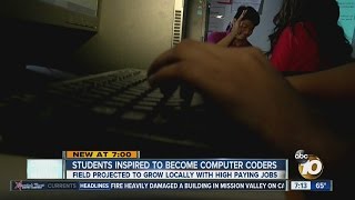 Students inspired to become computer coders