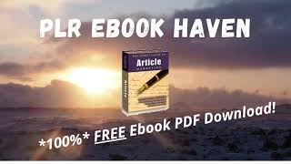 FREE PLR Ebook PDF - The Expert Guide to Article Marketing