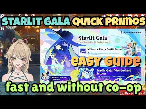 Starlit Gala Quick and Easy Guide For Primogems (Miliastra Wonderland) | Genshin Impact