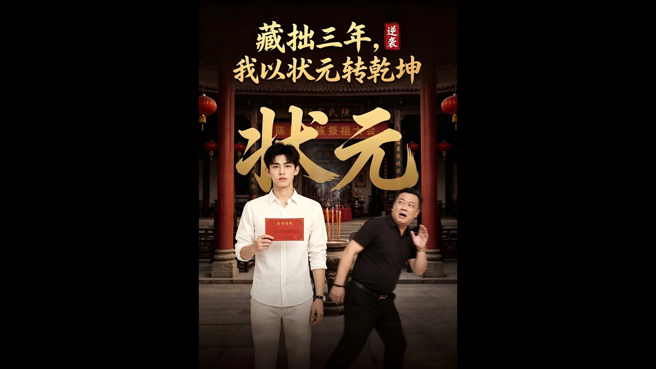 【一口气看完】《藏拙三年，我以状元转乾坤》十年隐忍，祭祖大典上省状元一怒揭宗族黑幕！#短剧 #AI短剧 #逆袭 #drama #爽剧 #鲨鱼先生
