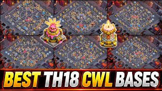 TOP 15 NEW TH18 Anti Meta CWL Bases! 🔥 New Crafted Defenses | Th18 Legend Bases | Anti 3-Star Th18