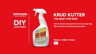 How to remove rust with Rust-Oleum Krud Kutter The Must for Rust. Quick, easy, and effortless.