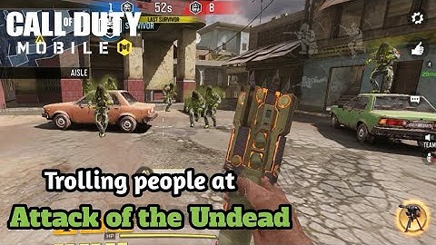 Trolling people on Attack of the Undead! | Call of Duty Mobile