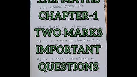 11th STD MATHS CHAPTER-1 TWO MARKS IMPORTANT QUESTIONS
