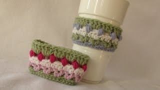 VERY EASY cute crochet mug / cup cozy tutorial