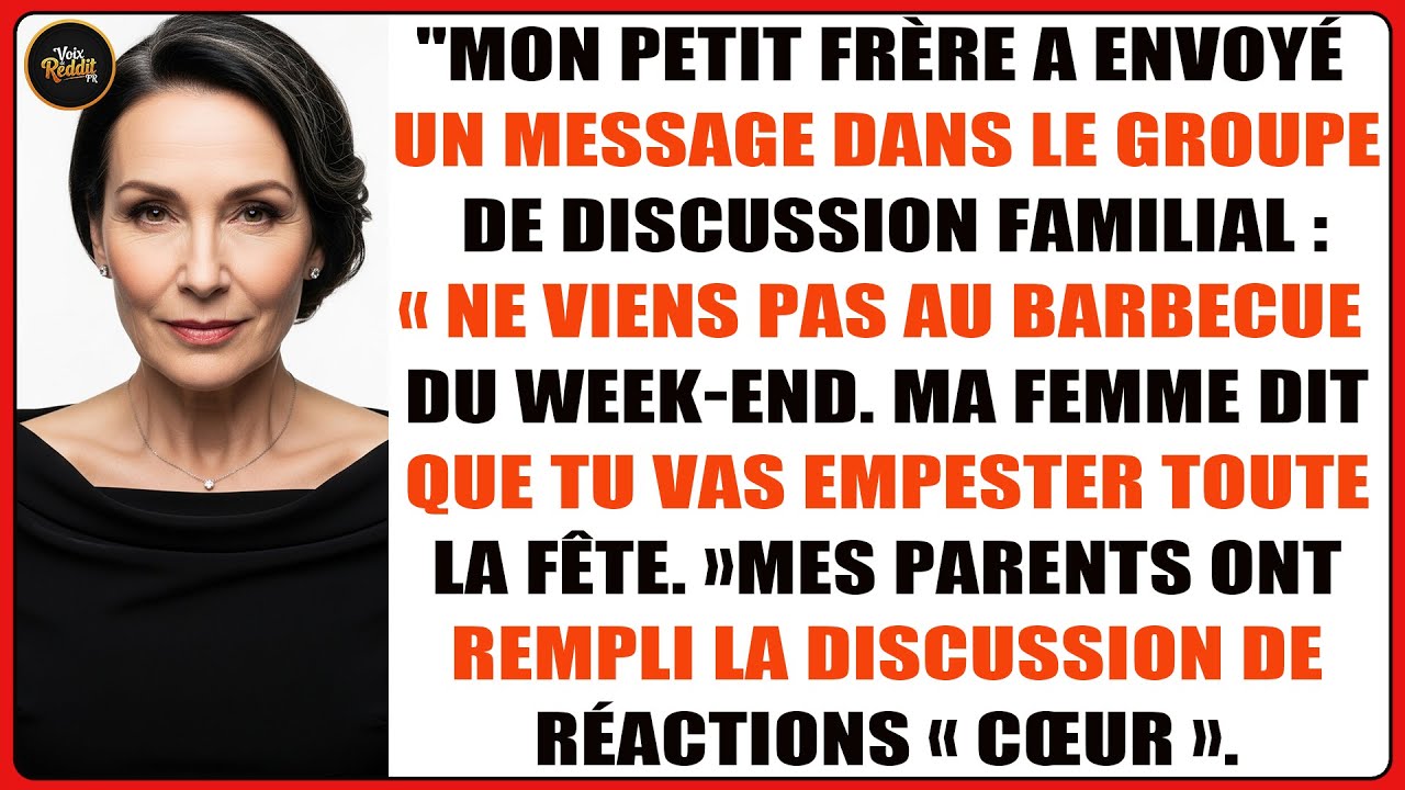 Je Reçois Un Message De Mon Frère : « Ne Viens Pas Au Barbecue », Jusqu’à Ce Que Lui Et Sa Femme…