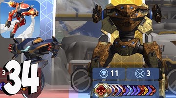 Mech Arena: Robot Showdown - Gameplay Walkthrough Part 34 - ARES DESERT DIGITAL(iOS,Android)