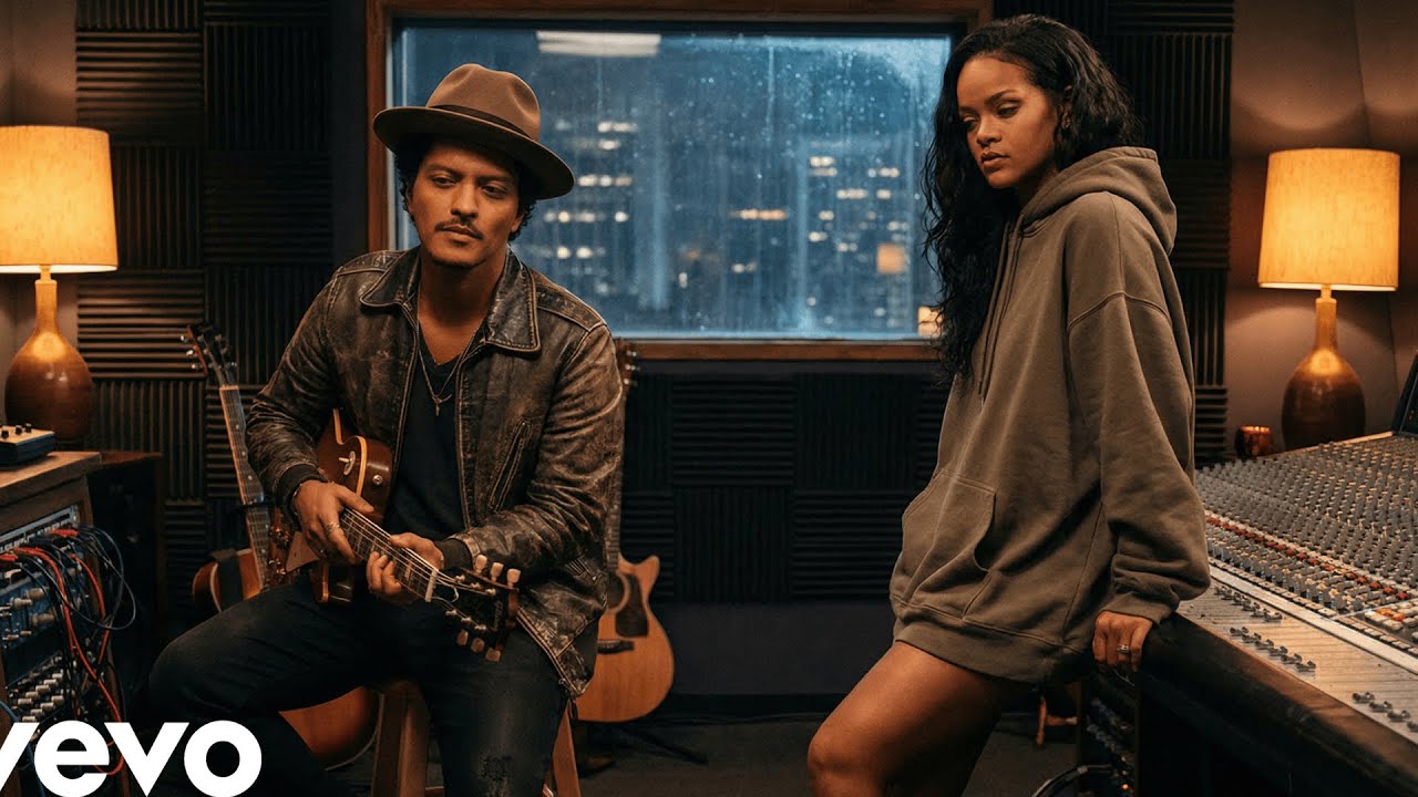 Bruno Mars ft. Rihanna - Late Night Signals | Lyrics Video