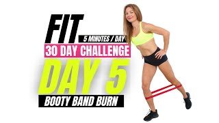 Get Strong Mom Fit In 30 Days Challenge Day 5 Booty Band Burn